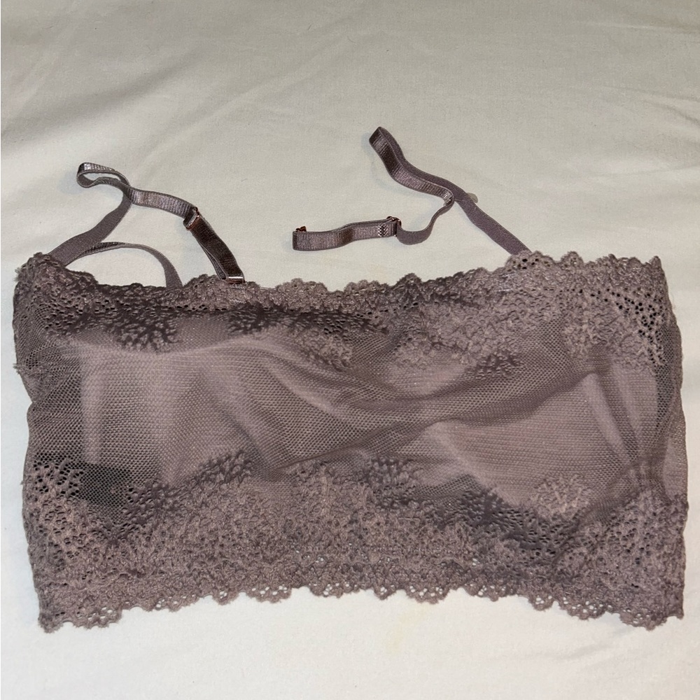 Danskin Intimates Purple Nylon Bandeau Bra